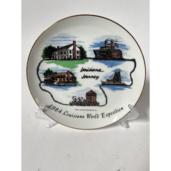 1984 Louisiana World Exposition Commemorative Plate - Picture 7 of 15